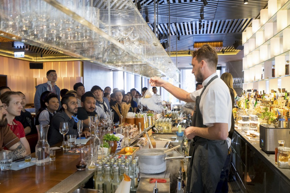 Matthew Bax demonstrates how to use liquid nitrogen to make cocktails.