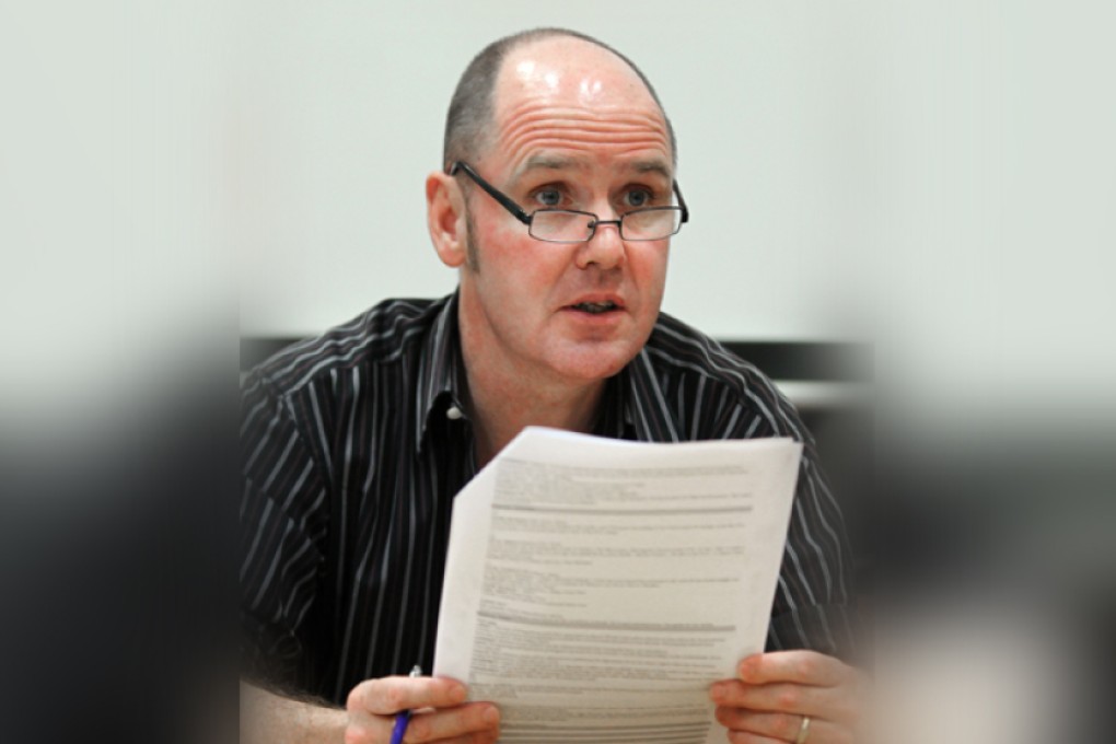 Senior editor Niall Fraser picked up Gold Breaking News Award for his exclusive articles detailing Beijing's moves to crack down on corruption and money laundering in the Macau casino industry. Photo: Edward Wong