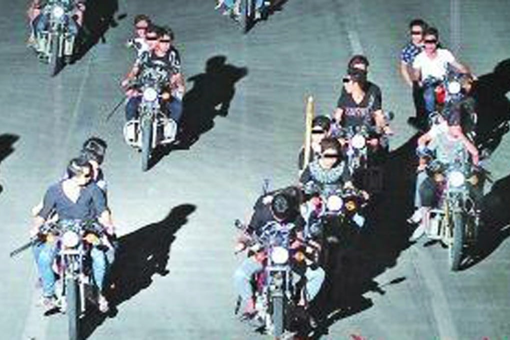 A surveillance camera caught the gang on the prowl. Photo: SCMP Pictures