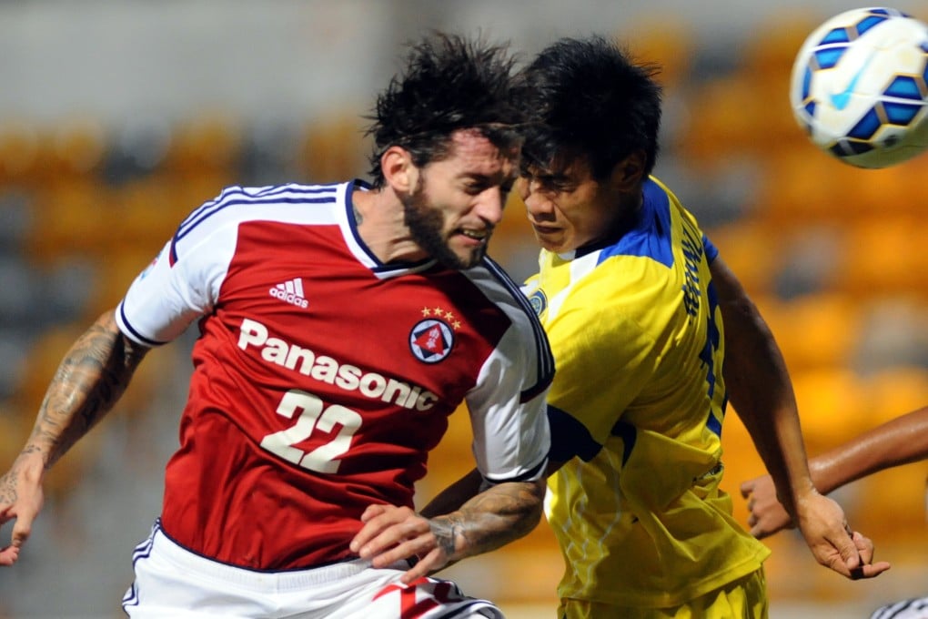 South China's Bojan Malisic in action against Global FC in their AFC Cup group match. Photo: Xinhua