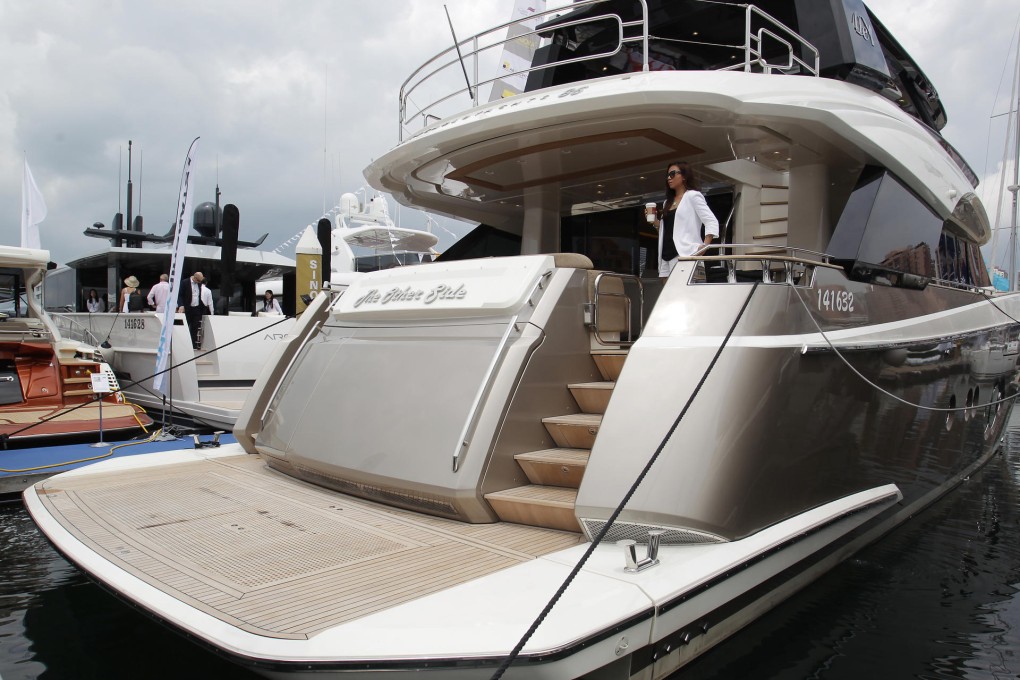 The MCY 86 is one of 70 vessels at the show. Photo: Dickson Lee