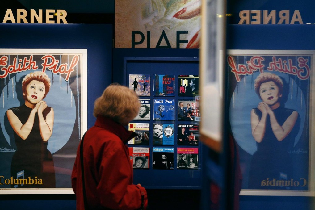 The Piaf exhibition at the National Library of France boasts more than 400 items including song sheets, posters, recordings and more. Photo: EPA