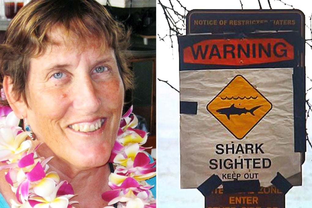 Margaret Cruse is pictured (left) at her 60th birthday celebration at Cafe O Lei, in Kihei, Maui. Authorities are quick to close beaches after the incident and post a signage along the coast to warn people of the danger. Photos: Reuters, Hawaii News Now