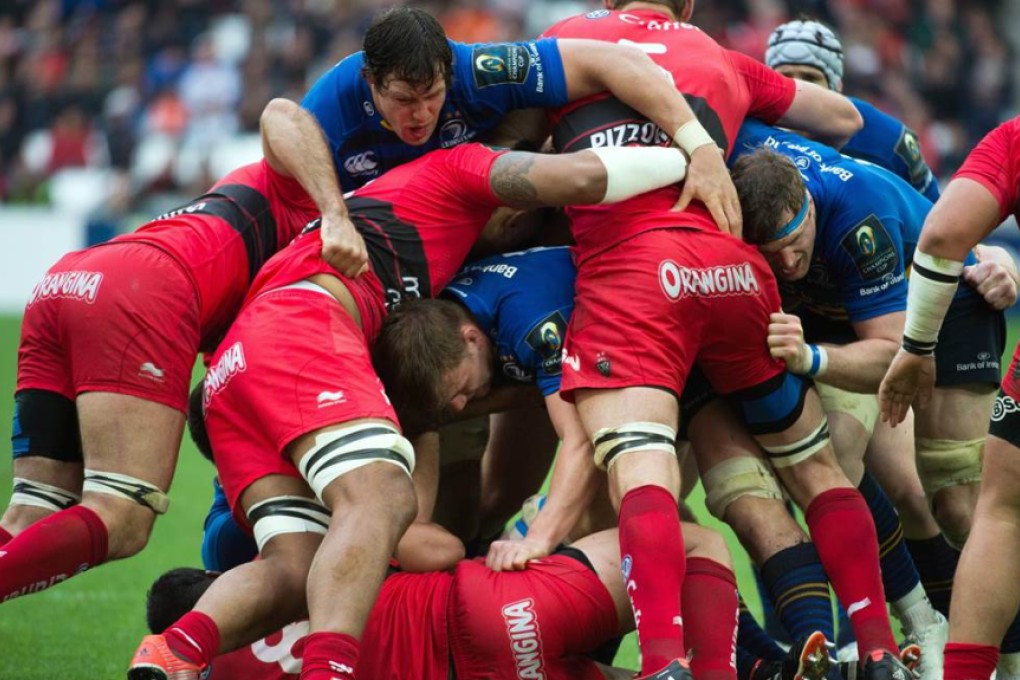 Toulon (in red) are looking to win their third successive European Rugby Champions Cup on Saturday when they take on Clermont at Twickenham. Photo: AFP