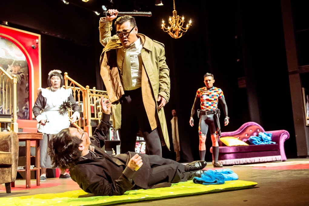 Michael Ning Chi-ho (with truncheon) plays an ambitious policeman.