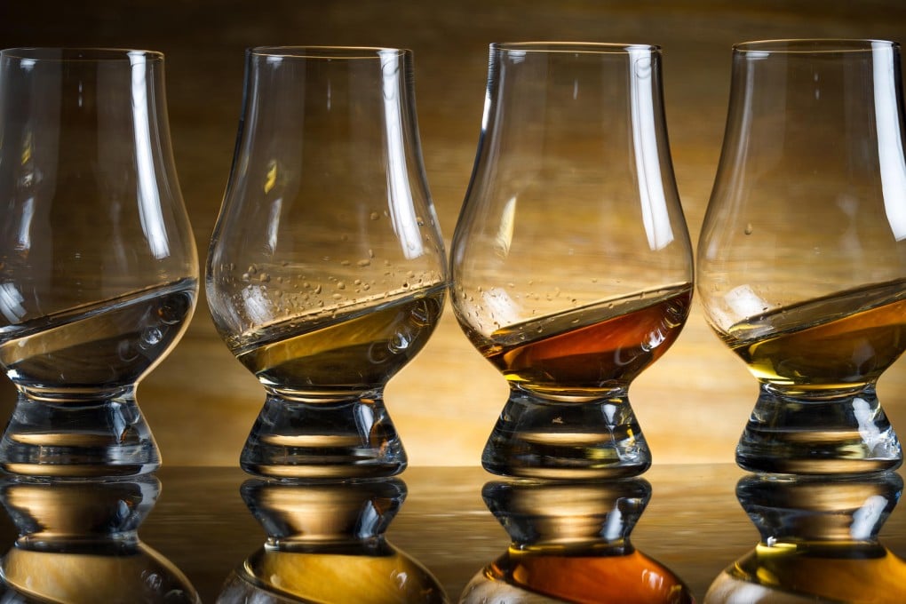 Sweet drams: (from left) White Dog, Hepburn's Choice, Smokehead and Amrut at Whisky@Stables. Photos: Bruce Yan