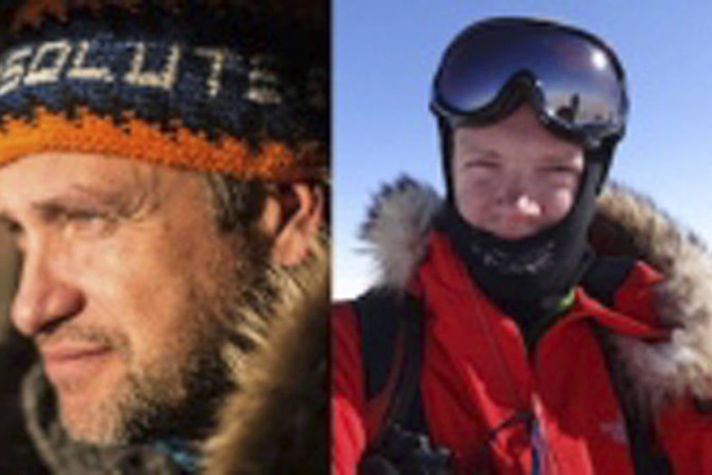 Explorers Marc Cornelissen (above) and Philip de Roo.