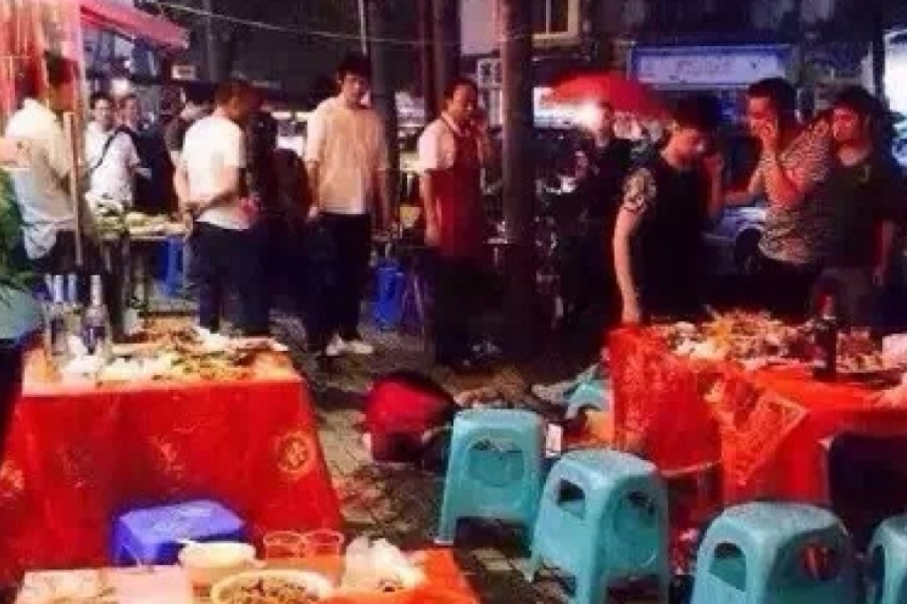 The scene of the attack in Wenzhou. Photo: SCMP Pictures
