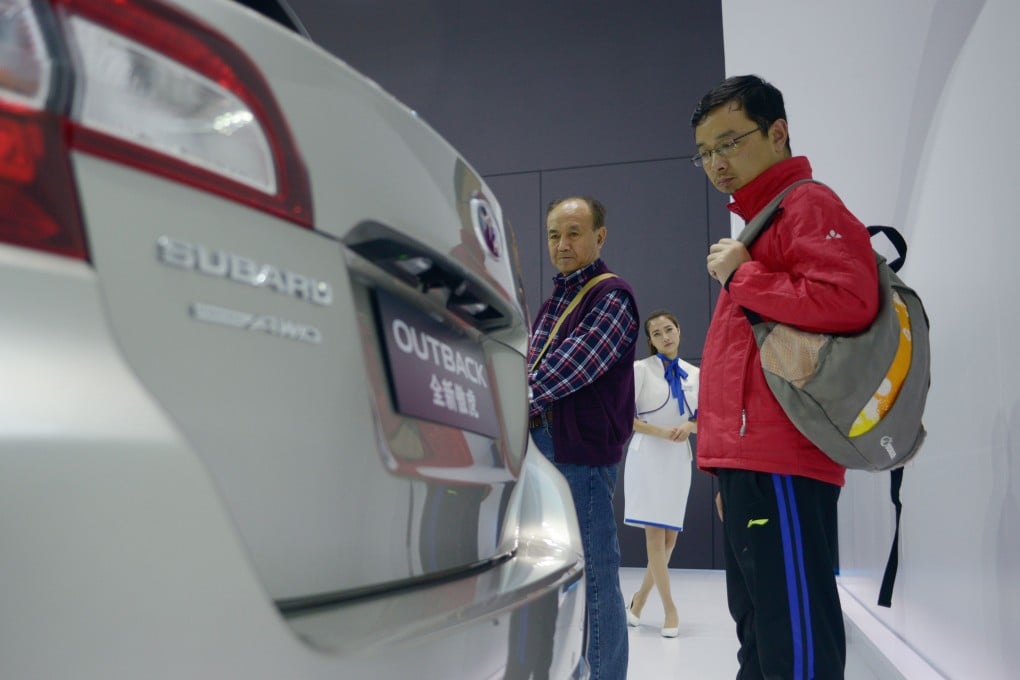 Car buying sentiment in China has fallen significantly from a year ago. Photo: AFP