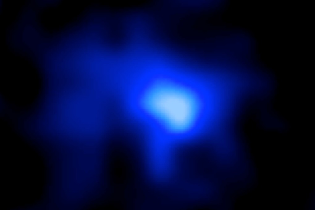 Deep blue: Galaxy EGS-zs8-1dates back to near the dawn of the universe. Photo: AP
