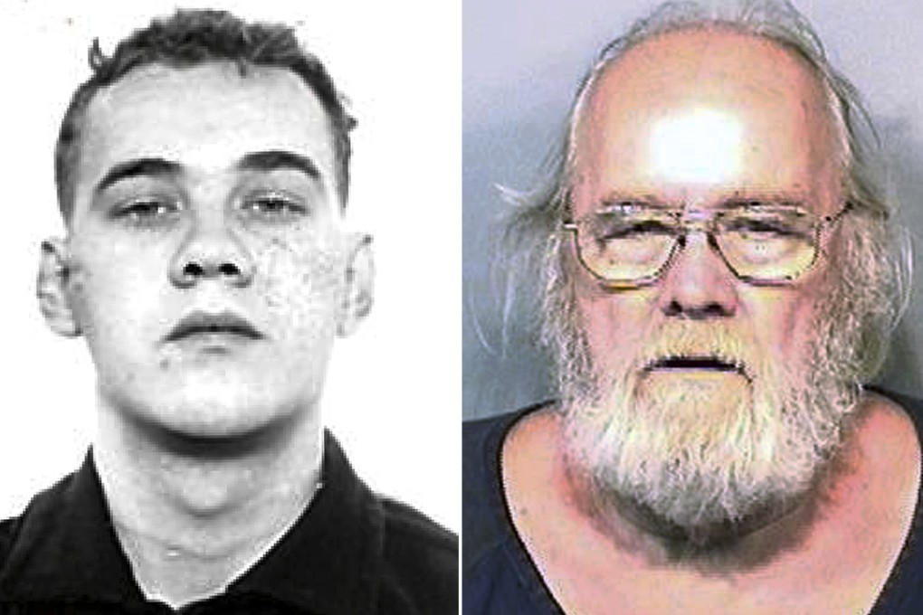 This pair of photo shows shows Harold Frank Freshwaters in a February 26, 1959 (left) and in May 4, 2015 (right). Photo: AP