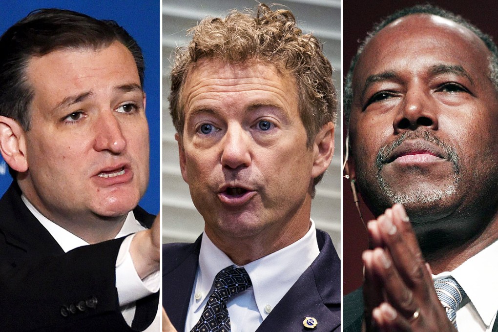Republican candidates (from left) Ted Cruz, Rand Paul and Ben Carson have all taken variously 'unscientific' positions. Photos: AFP