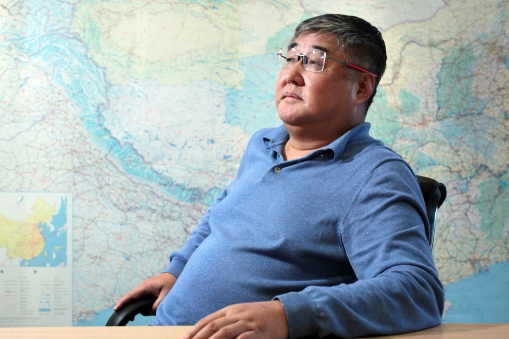 David An, chairman of Hans Energy, whose shares jump after a long dispute with Sinopec was settled by the two firms. Photo: Thomas Yau