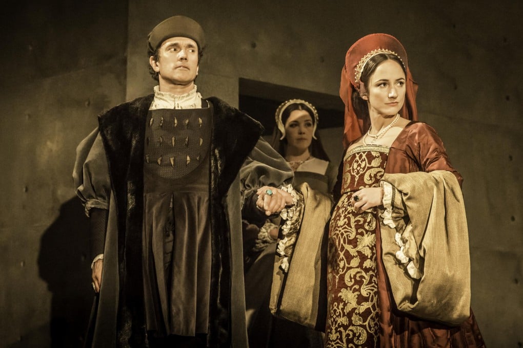 Lydia Leonard plays the manipulative queen Anne Boleyn (with Ben Miles as Thomas Cromwell, left) in Wolf Hall. The 33-year-old actress is new to Broadway. Photo: AP