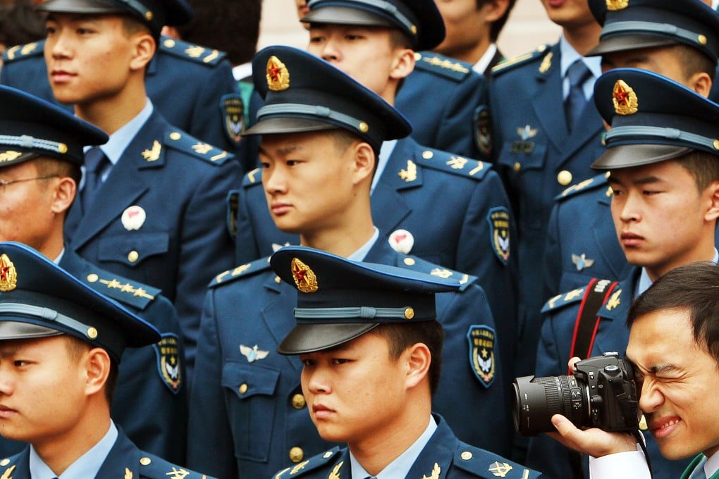 PLA soldiers at the University of Hong Kong in 2010. Photo: Oliver Tsang