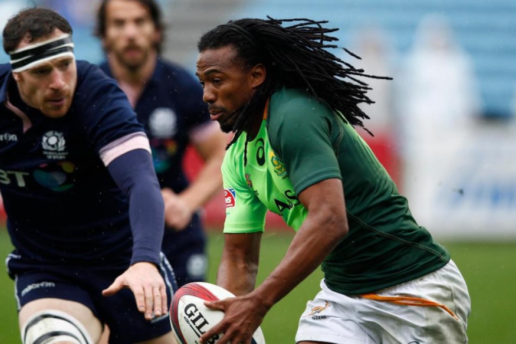 Cecil Afrika, the Blitzboks' all-time leading scorer with 1,017 points including 124 tries, will be one to watch in Glasgow this weekend. Photos: World Rugby