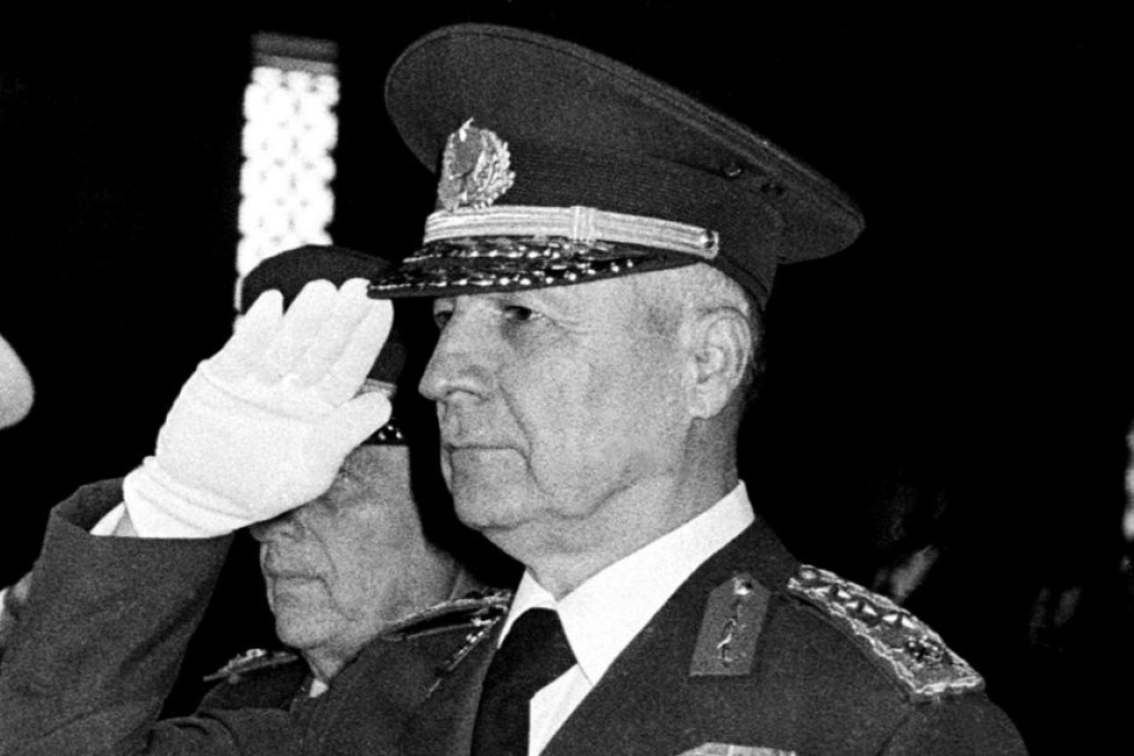 Kenan Evren dies at 97.Photo: AP