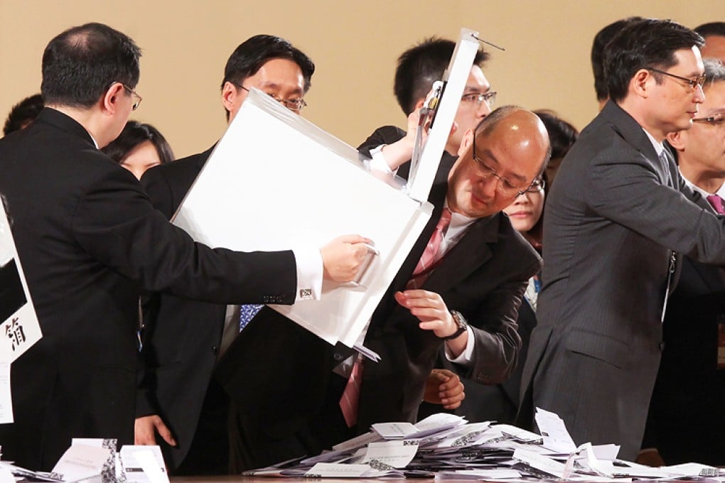 Votes being counted in the 2012 election. Photo: Sam Tsang