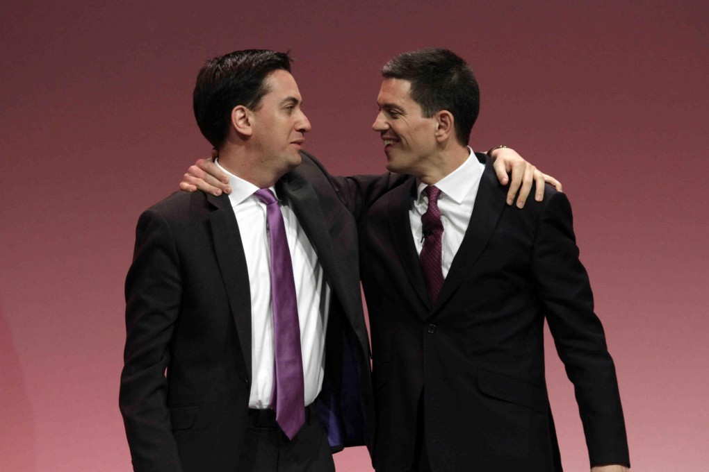 Ed Miliband (left) steered the Labour Party to a bruising election defeat last week, having beaten his brother David to gain leadership of the party in 2010.Photo: AP