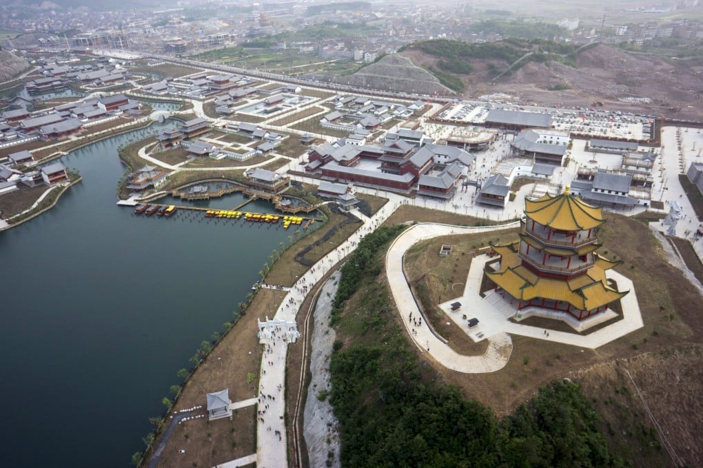 A bird's eye view of the rebuilt palace. It has cost 30 billion yuan to develop. Photo: Reuters