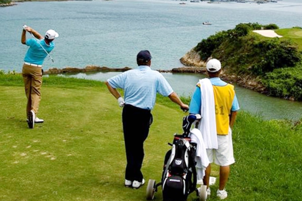 Golfing at Kau Sai Chau.