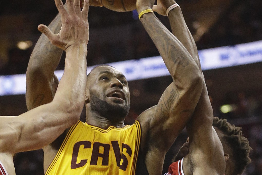 Cavaliers' LeBron James goes for a shot against the Bulls.Photo: AP