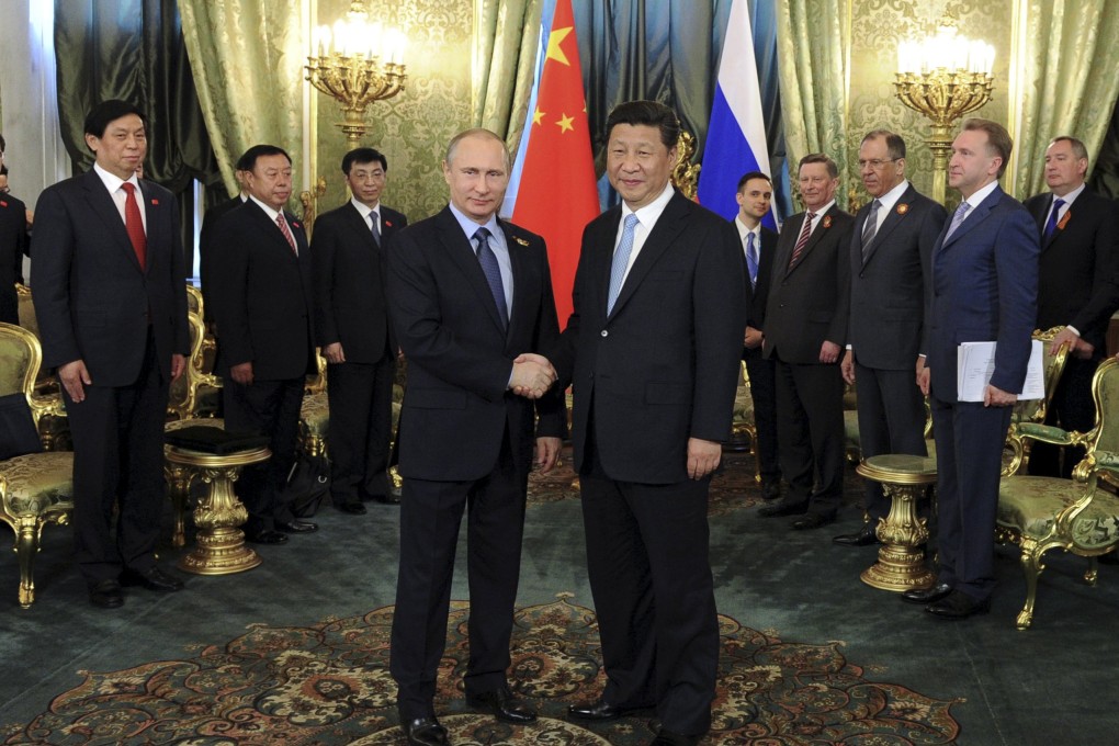 Russia's President Vladimir Putin meets President Xi Jinping at the Kremlin in Moscow. China and Russia have signed a range of deals, from energy to security. Photo: Reuters