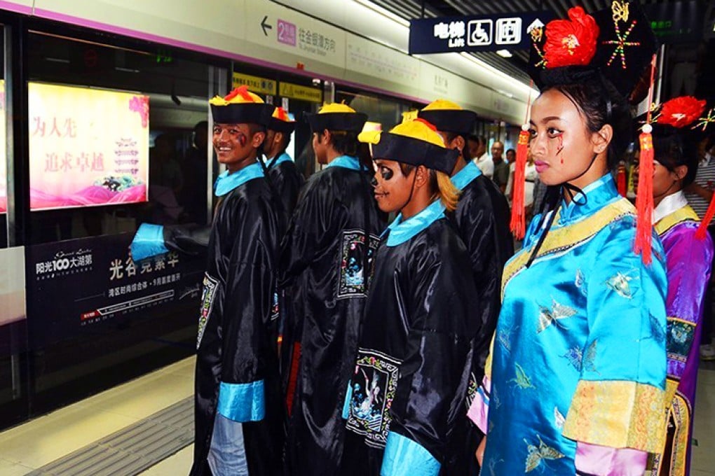 Halloween dress-up in Wuhan, the capital of China's central Hunan province. Photo: China News Service