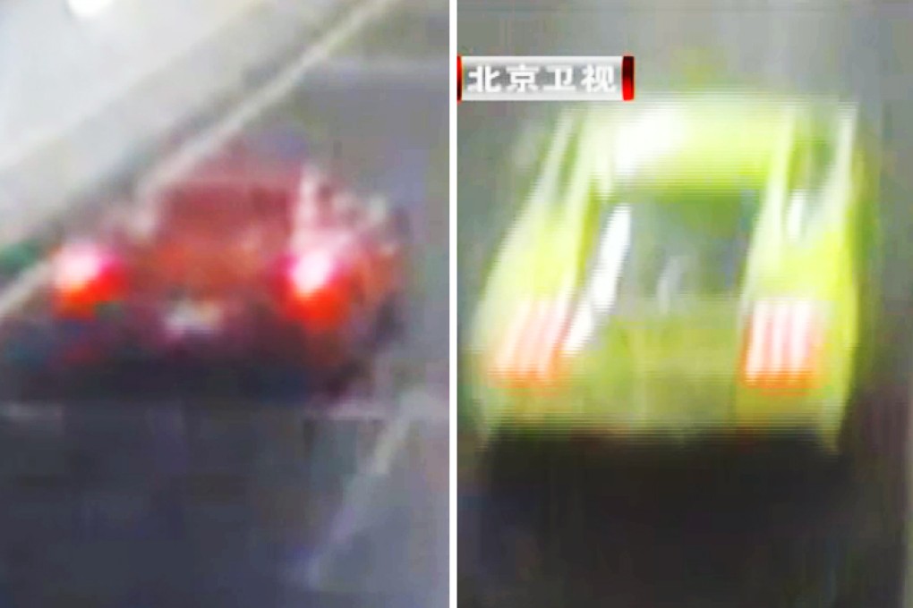 A screen grab of the road race moments before the crash. Photo: SCMP Pictures