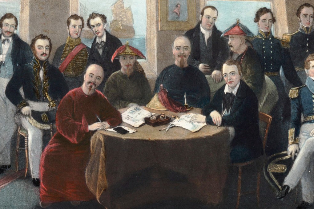 A painting by John Platt showing the formal signing of the Treaty of Nanking between Britain and China in 1846. It wasn't just through treaty ports that foreigners occupied Chinese soil. Image: Brown University Library