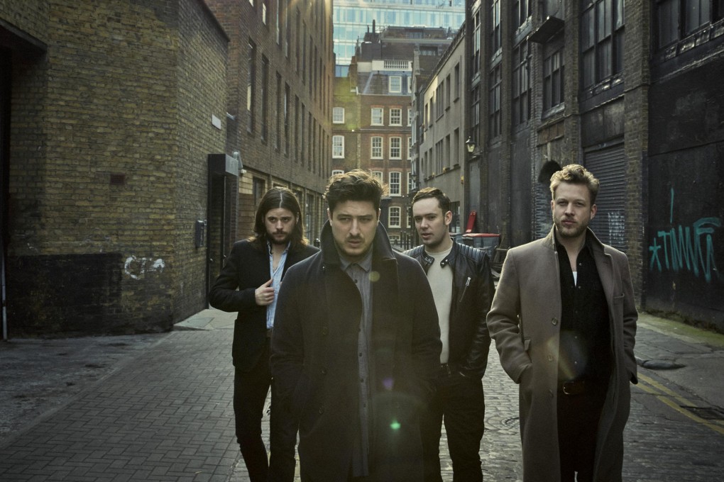 Mumford & Sons are (from far left): Winston Marshall, Marcus Mumford, Ben Lovett and Ted Dwane. Photos: The Washington Post, Scott Moore