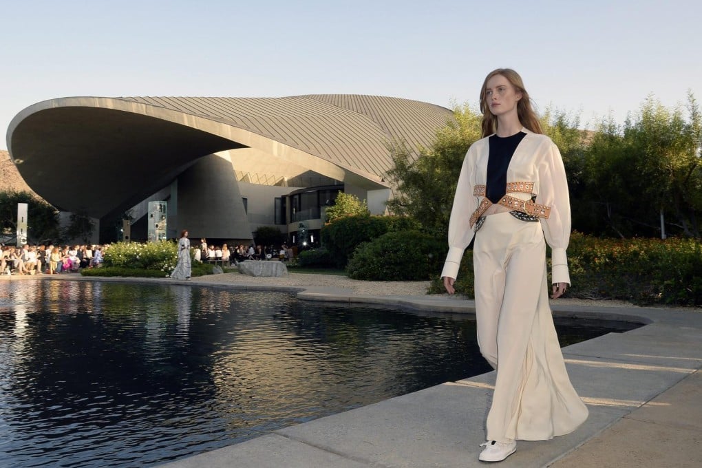 Louis Vuitton's 2016 cruise collection is presented at the Bob and Dolores Hope Estate in Palm Springs, California.Photos: EPA, AFP