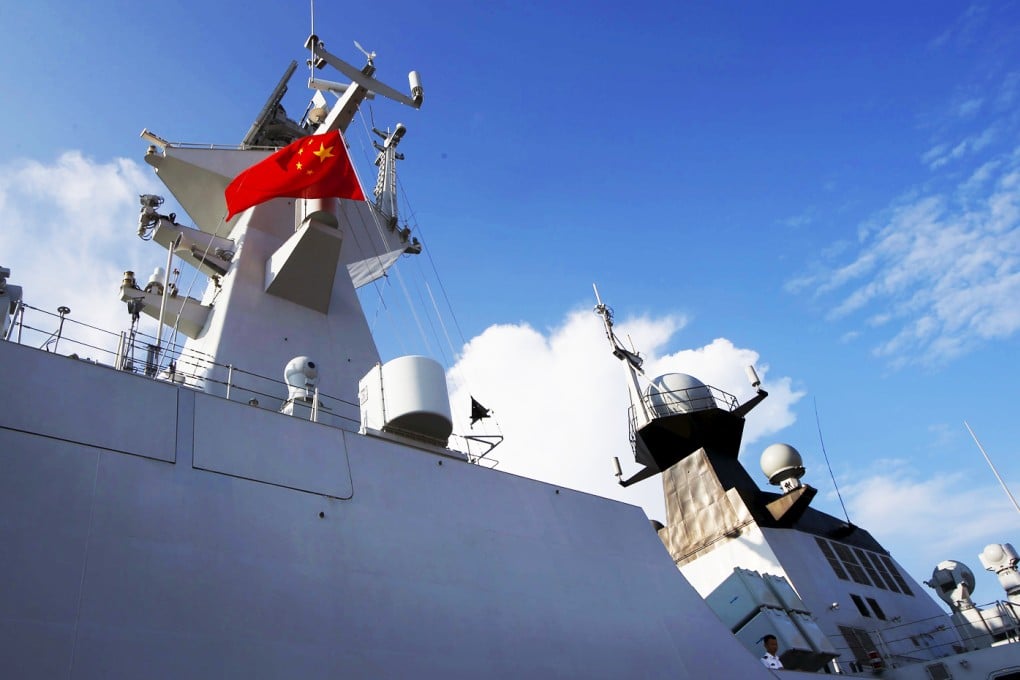 The PLA Navy's Jiangkai II frigate docks in Singapore for the Imdex Asia maritime defence show. Photo: Reuters