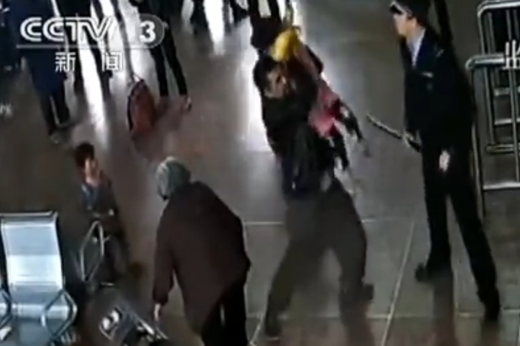 Edited security camera footage showed Xu acting drunk and aggressive before he was shot. Photo: SCMP Pictures