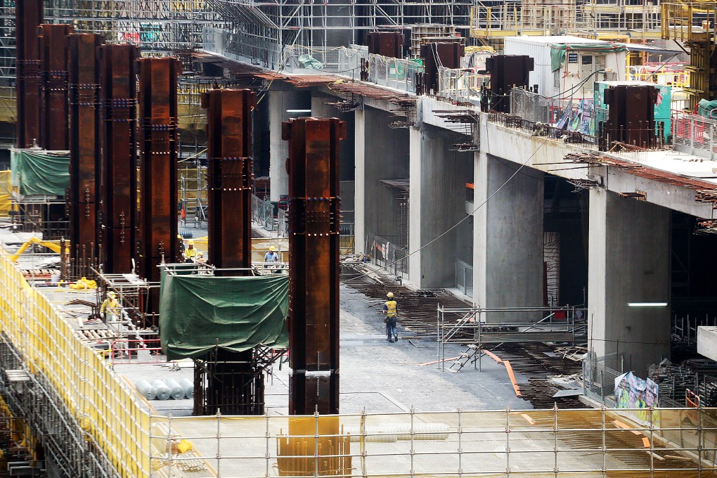 The West Kowloon terminus under construction. Photo: Felix Wong