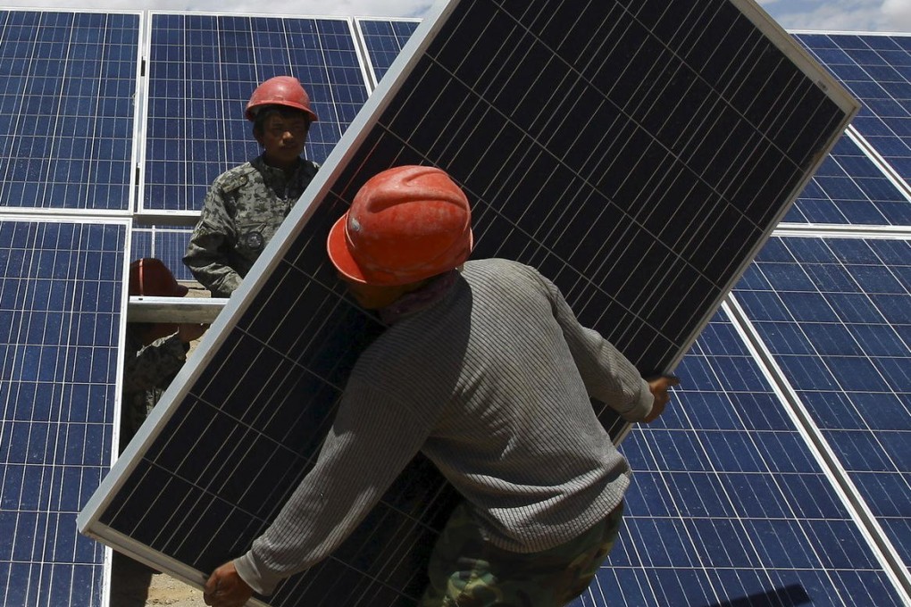 Overall sentiment was hurt by a 47 per cent plunge in Hanergy, the mainland solar equipment firm. Photo: Reuters