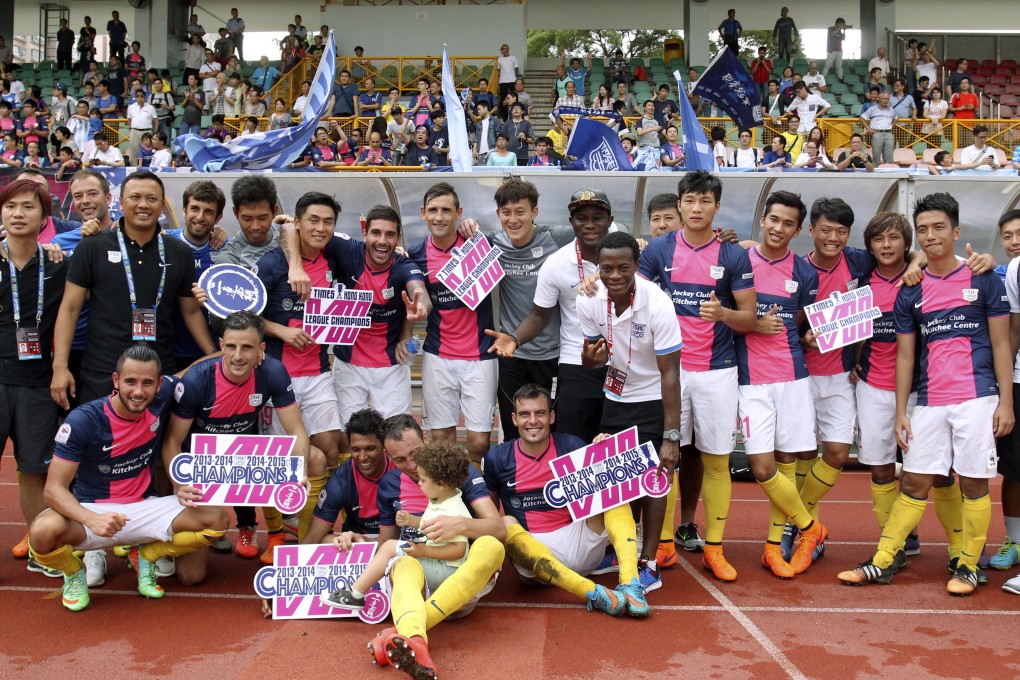 Kitchee have taken all the major honours this season but former Hong Kong Football Association chairman Lawrence Yu says the sport has gone backwards in the past 30 years. Photo: May Tse