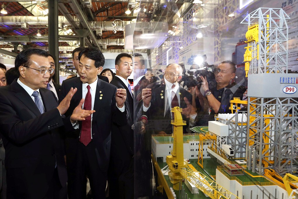 Chinese Premier Li Keqiang visits a Chinese equipment manufacturing exhibition in Rio De Janeiro on Wednesday. Photo: Xinhua