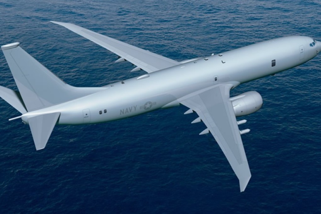 A designer's rendition of a US P8-A Poseidon surveillance and submarine warfare plane. Photo: SCMP Pictures