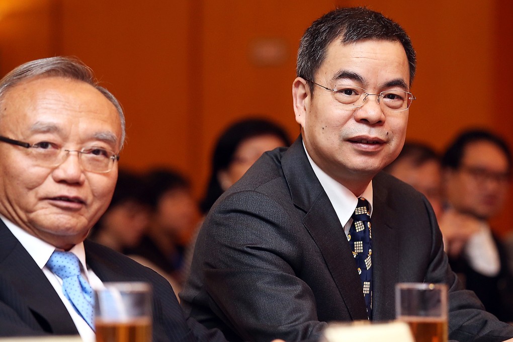 Professor Lau Siu-kai, Zhang Rongshun at yesterday's seminar in Shenzhen. Photo: K.Y. Cheng