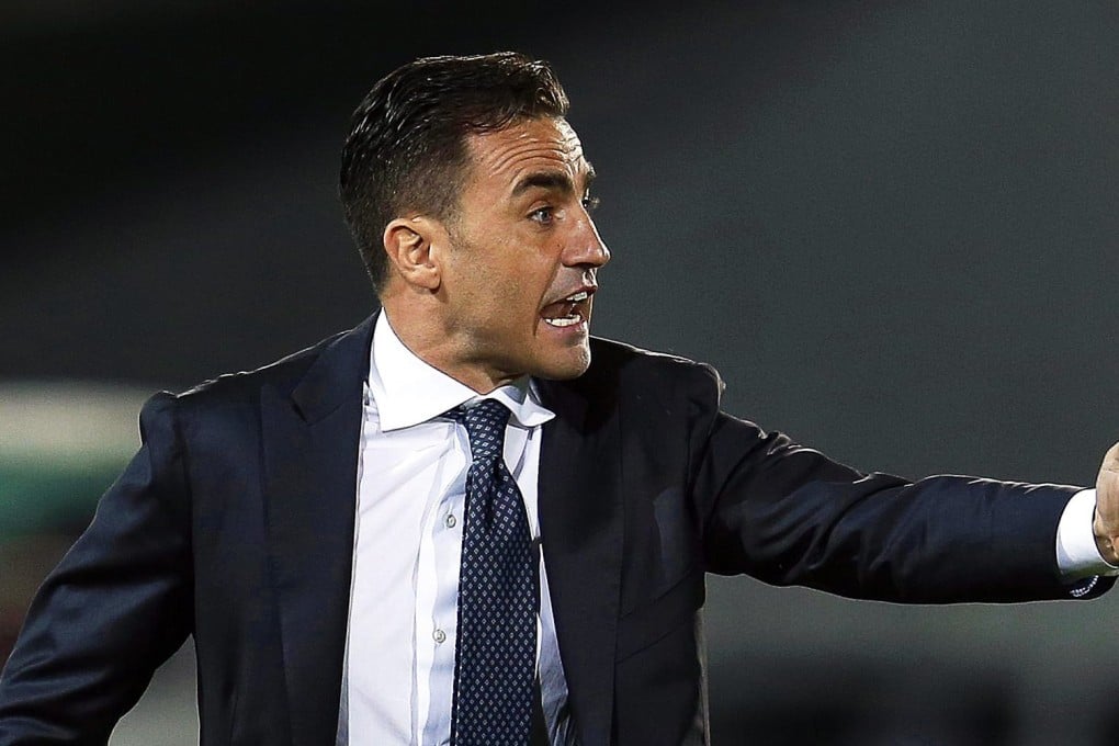 Fabio Cannavaro has had a distinguished playing career and is hoping to translate his success as coach of Guangzhou Evergrande. Photo: EPA