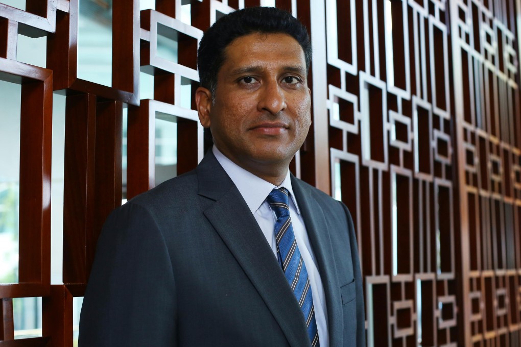 Ravi Raju, Deutsche Bank's head of asset and wealth Management, Asia Pacific, is pitching for a chunk of the money the bank will invest in several divisions. Photo: Edmond So
