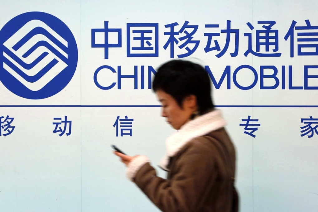 China Mobile is aiming to become the country's leading internet-of-things related services provider. Photo: Reuters