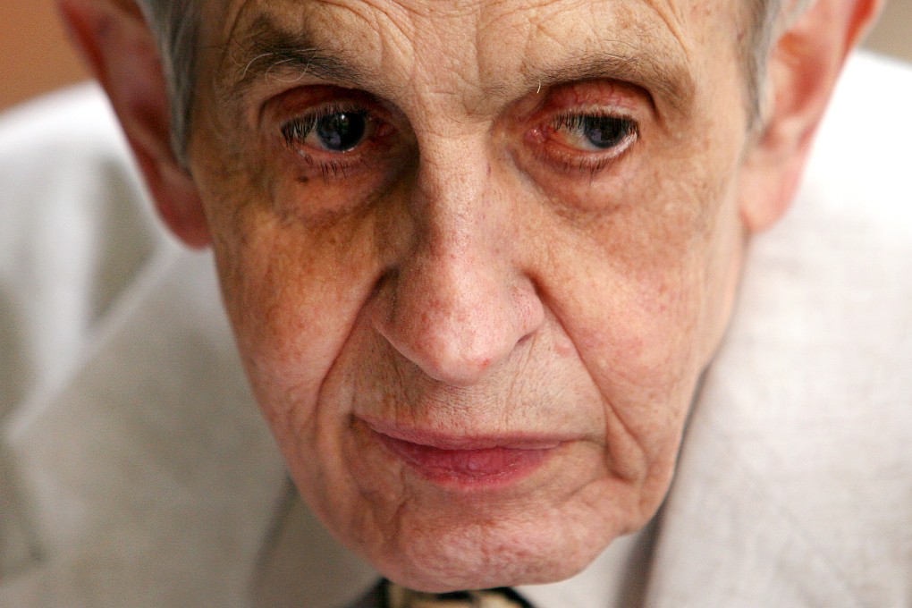 John Nash visited Polytechnic University in Hong Kong in 2009. Photo: Ricky Chung