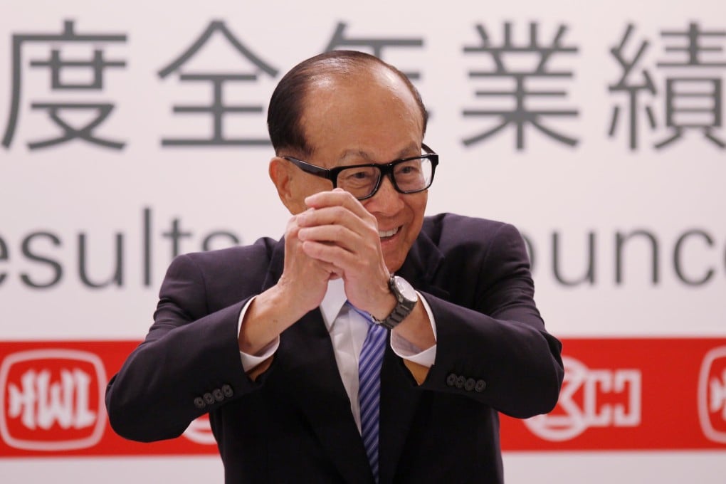 Li Ka-shing's CKH Holdings will offer Hutchison shareholders 0.684 of one CKH share for every Hutchison share. Photo: Edward Wong