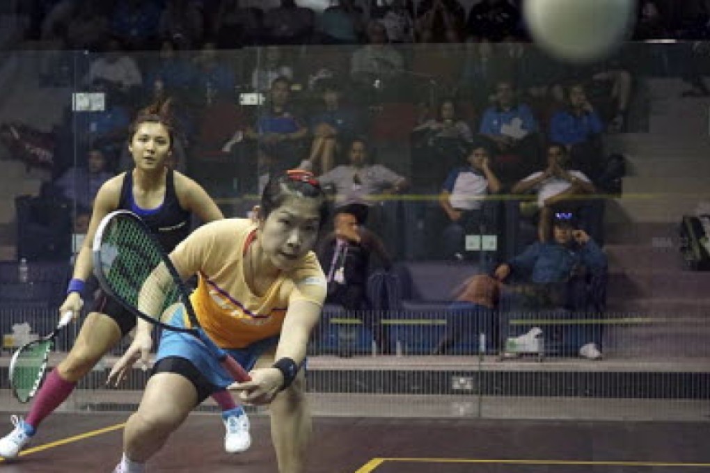 Hong Kong's Annie Au (foreground) may face Malaysia's Delia Arnold in the HKFC International third round. Photo: SCMP Pictures
