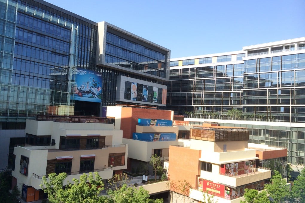Shui On Land's mall project in Shanghai, which will offer check-in services for plane flights in the Chinese city's airport. Photo: Sandy Li