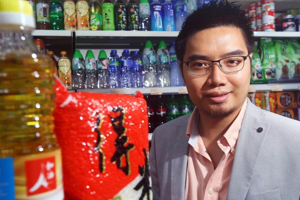 Wayne Chau, founder and chief executive of Agent of Change, which provides 170,000 Hongkongers on social security with low-priced quality foodstuffs and household goods. Photo: Edmond So