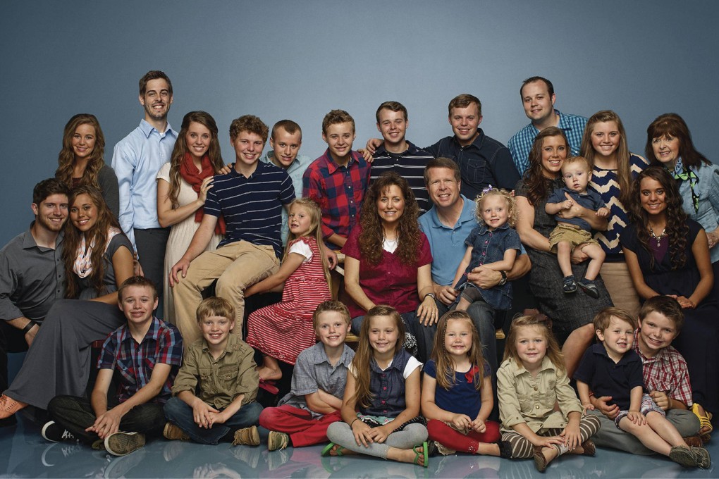 The Duggar family star in the reality TV show called 19 Kids and Counting, a favourite among Christian Conservatives.Photo: SCMP Pictures