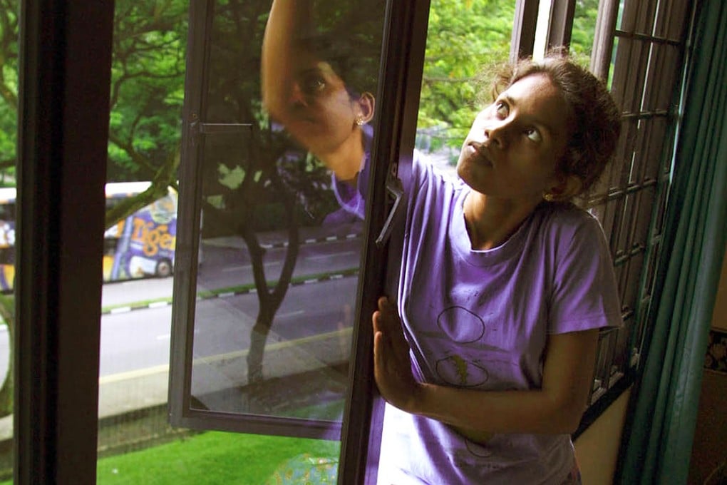 A domestic helper from Sri Lanka working in Singapore. Photo: AP